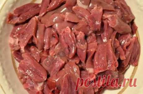 Куриные сердечки со сметаной - рецепт с пошаговыми фото