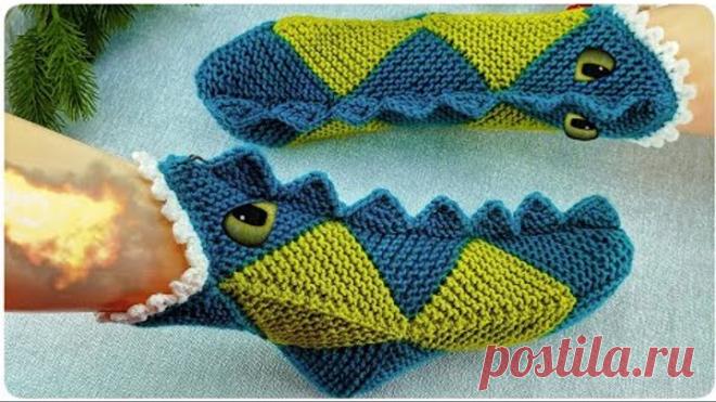 🎄Носки - ДРАКОНЫ🐉2024!!!💥ПОДРОБНЫЙ мастер класс