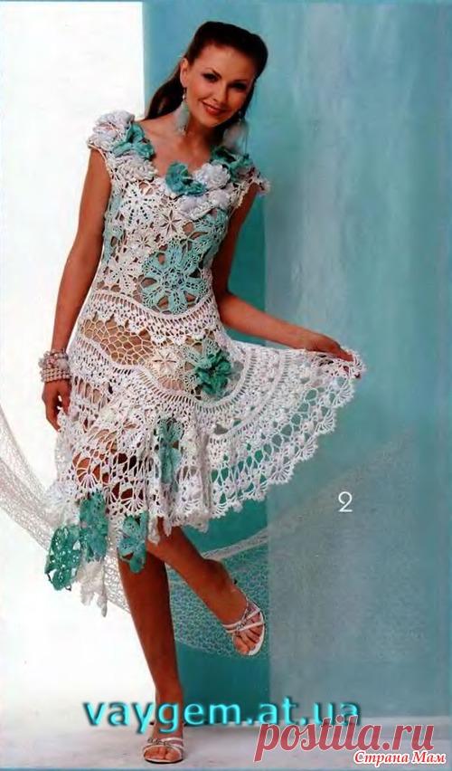 Ажурная фантазия. Платье ирландским кружевом .