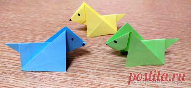 Собака из бумаги. Поделки оригами Как сделать собаку из бумаги своими руками. Оригами собачка из бумаги своими руками Собака из бумаги. Делаем бумажную собачку. Просто и быстро. Создание разнообразных фигур в технике оригами доступно ...