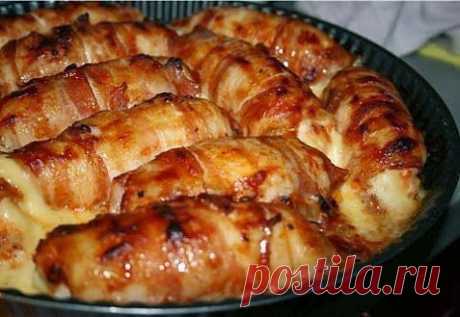 Шустрый повар.: Куриные рулетики с копченым сыром