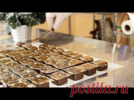 Новогодняя конфета с карамелью и корицей