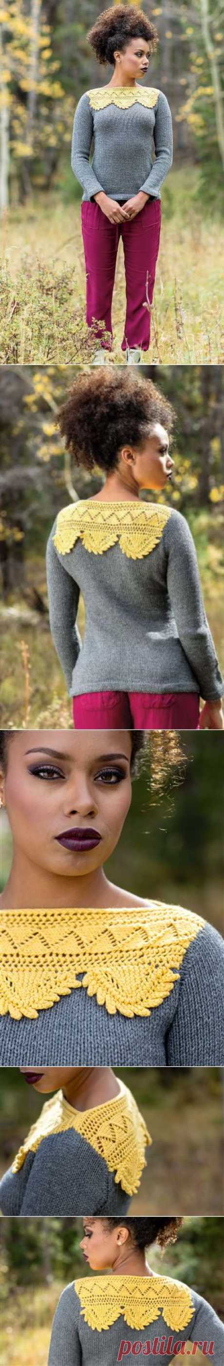 Вязание пуловера Hollin, KnitScene Spring 2015