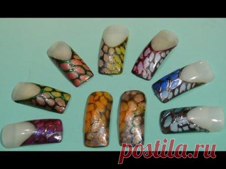 Змеиная кожа. Дизайн на ногтях. Рептилия. - YouTube