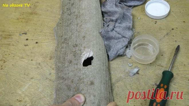 Как подручными средствами отремонтировать пробоины в шифере без демонтажа | Сделай Сам - Своими Руками | Пульс Mail.ru