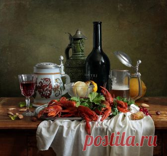 ♥ღ♥Натюрмортное. Пейте пиво с раками!♥ღ♥