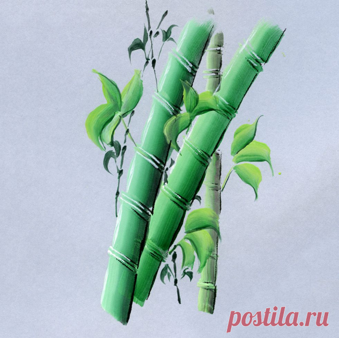 Рисунки плоской кистью от Юлии Белей