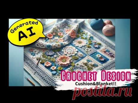 【AI Crochet Ideas】Beautiful Crochet Blanket & Cushion