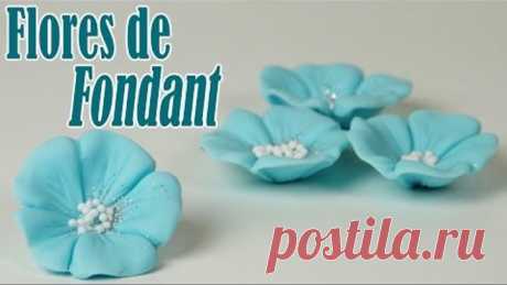 Moldeado de flores en fondant