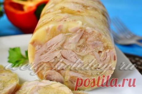 Куриный рулет в бутылке в домашних условиях, рецепт