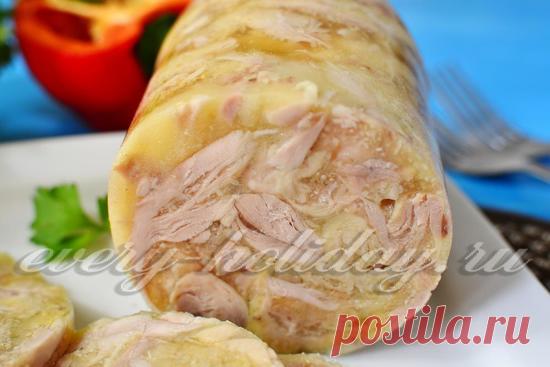 Куриный рулет в бутылке в домашних условиях, рецепт