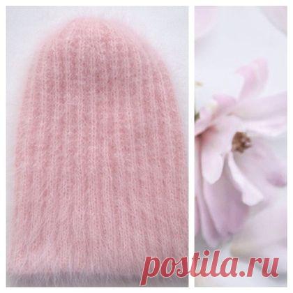 Купить Розовая - шапка, ручная работа, ручная авторская работа, ангора, Французский шарм