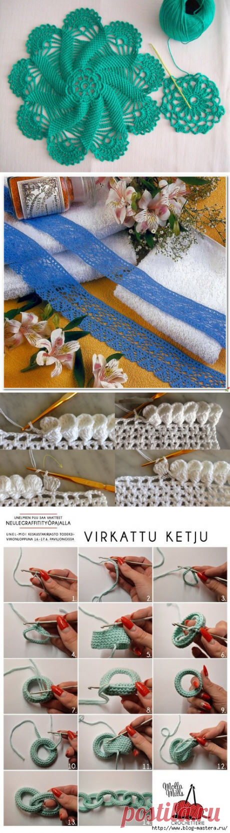 Узоры для вязания крючком 100