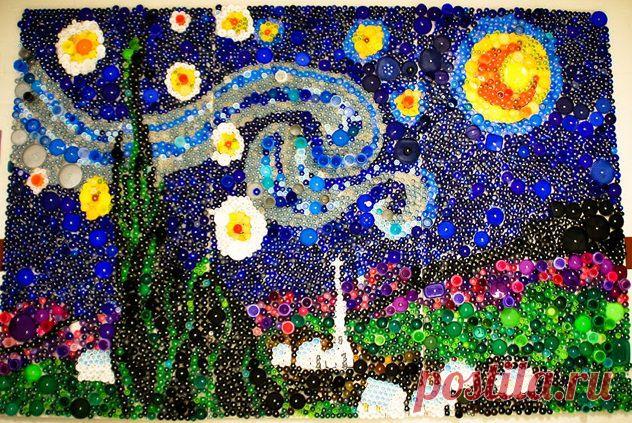 «Крышечные» мозаики для дачи - 6 соток