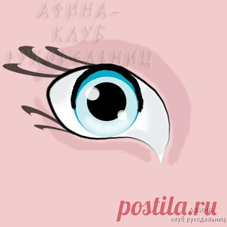 Как рисовать глазки |
