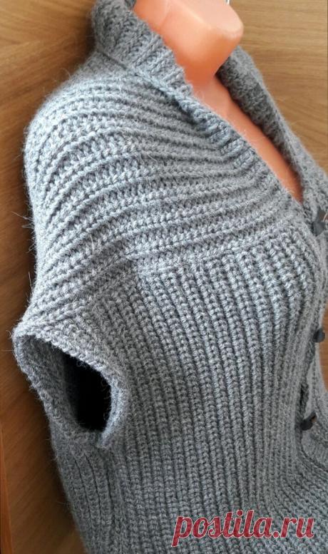 Самые простые в исполнении жилетки и безрукавки! | Вяжем, лепим, творим, малюем) | Яндекс Дзен