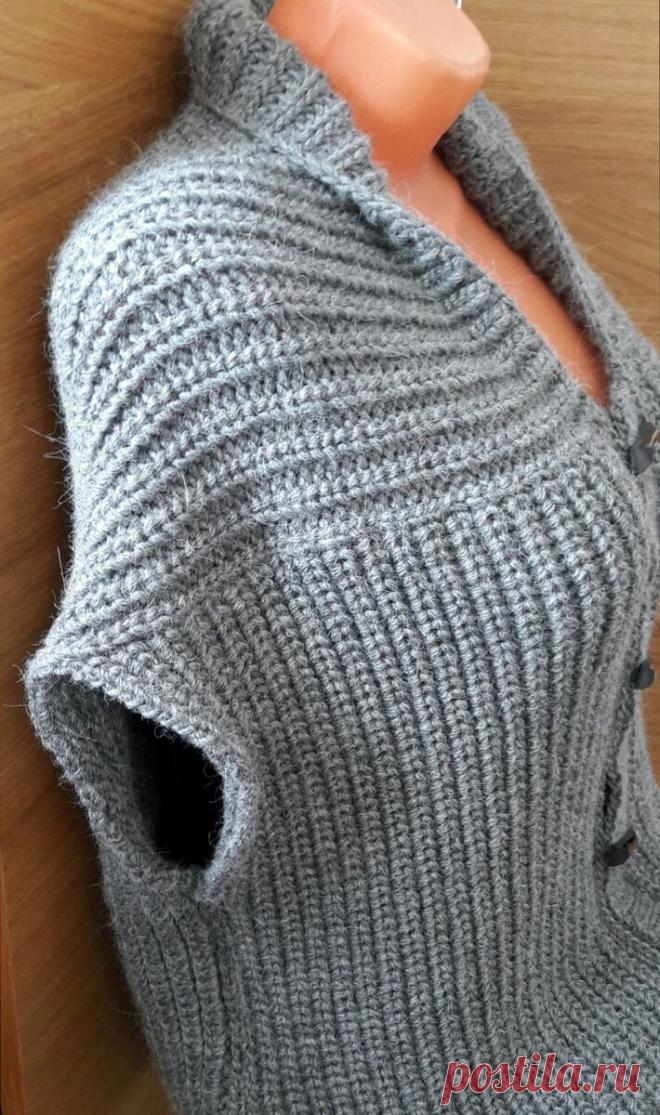 Самые простые в исполнении жилетки и безрукавки! | Вяжем, лепим, творим, малюем) | Яндекс Дзен