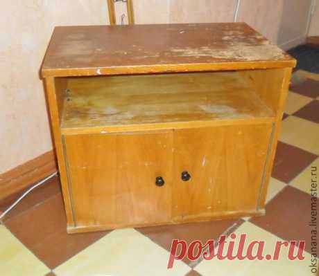 Преображение старой тумбочки - Ярмарка Мастеров - ручная работа, handmade