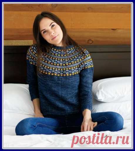 Джемпер жаккардовым узором