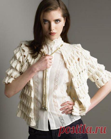 вязание крючком красота трепал пиджак и кардиган | сделать ручной работы, вязание крючком, ремесла