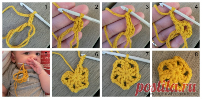 Granny's Crochet Pansy – Look At What I Made