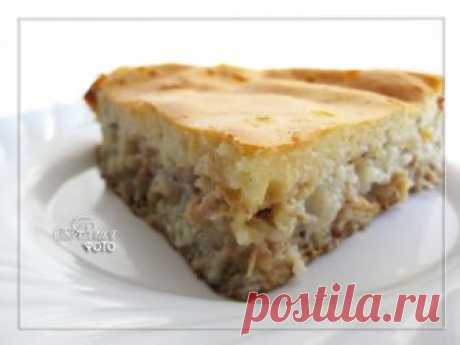 171. Заливной пирог с курицей и рисом
