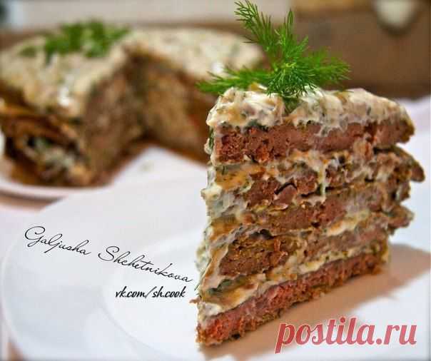 Печёночный  торт