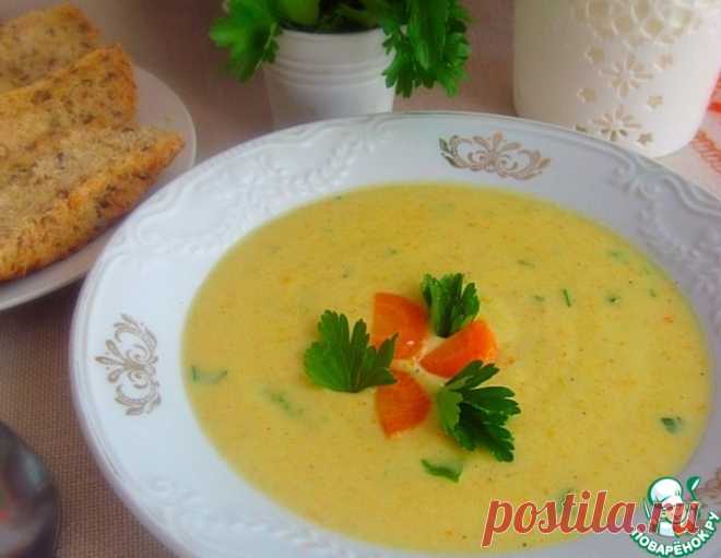 Кабачковый суп-пюре с плавленым сыром – кулинарный рецепт
