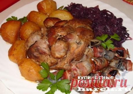 Горчичная рулька с картофелем в рукаве | Фоторецепт с подробным описанием от Харч.ру