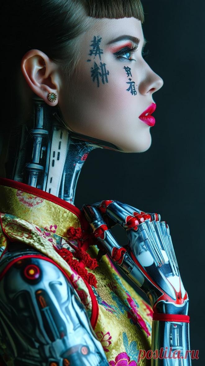 Неоновый апокалипсис: футуристичная красота в гиперреалистичных деталях. Изображение из нейронной сети Миджорни - Midjourney примеры промтов - Форум ИИ о нейросетях - Yes Ai