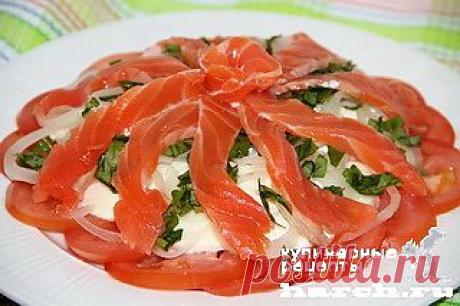 Салат с семгой и соусом из авокадо “Браво” | Харч.ру - рецепты для любителей вкусно поесть