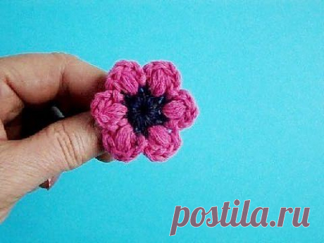 ▶ Как вязать цветок Урок 13 How to crochet flower pattern - YouTube