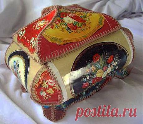 Шкатулка из открыток.