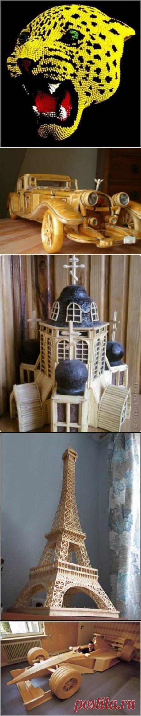 ЗОЛОТЫЕ РУКИ! Поделки из спичек