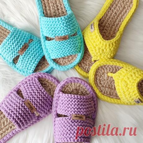 Мастер - классы по вязанию из джута и трикотажной пряжи