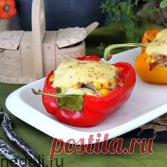 Перец фаршированный овощами - рецепт с пошаговыми фото / Меню недели