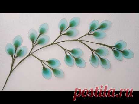 DIY How to make stocking flower wall hangings - Tutorial