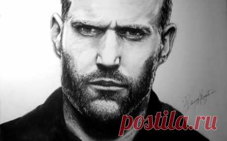 актер, jason statham, Джейсон майкл стэйтем, мужик, рисунок картинки на рабочий стол 42408
