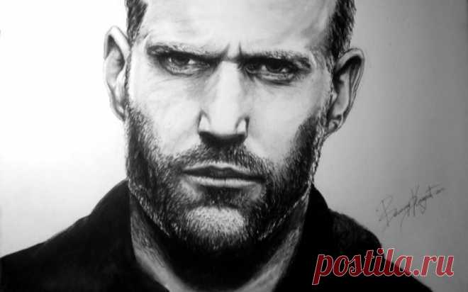 актер, jason statham, Джейсон майкл стэйтем, мужик, рисунок картинки на рабочий стол 42408