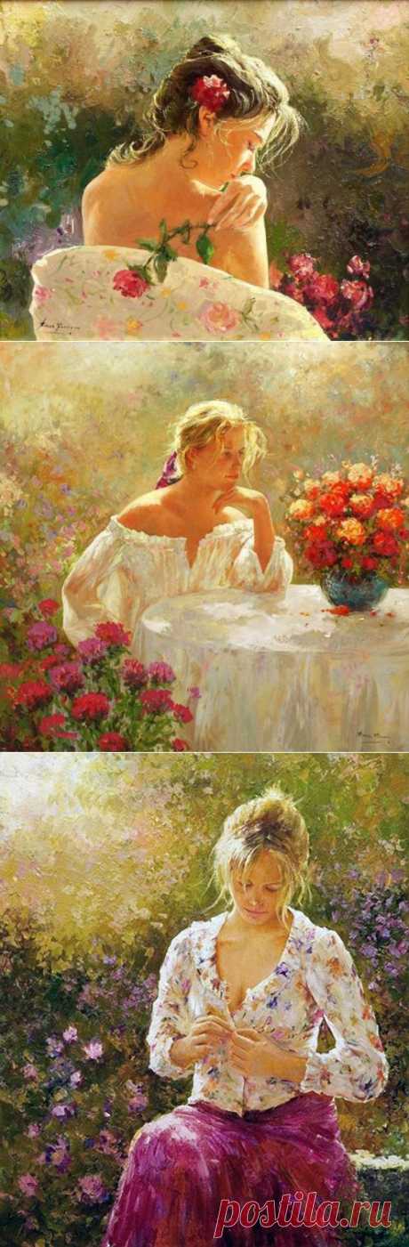 Женский образ|Художник Jose Miguel Roman Frances