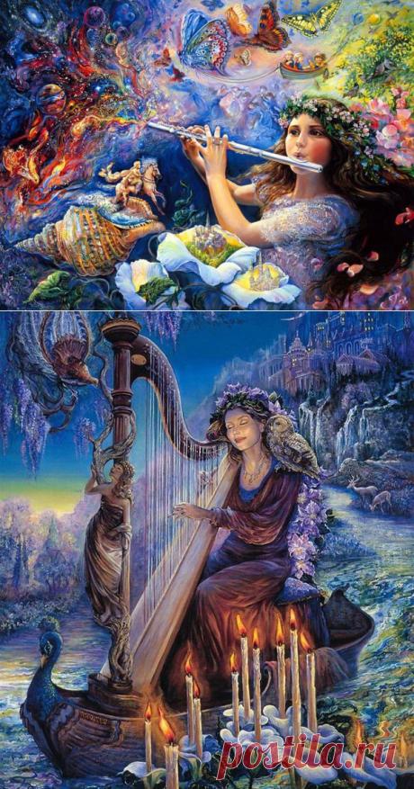 Моцарт. Концерт для флейты, арфы и оркестра. Сказочная музыка....