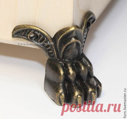 Купить Ножки для шкатулок и сундуков 34х43 арт. Н-5 бронза - ножки, ножка