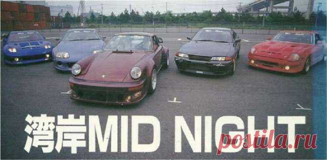 Mid Night: токийский клуб любителей за 250 км/ч по автостраде . Тут забавно !!!