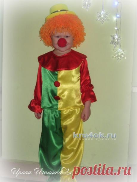 Вязаная шапочка-парик. Работа Ирины Игошиной