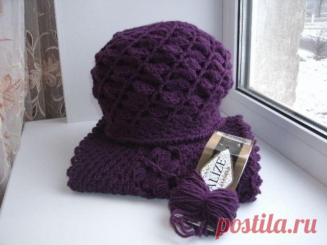 Теплые комплекты / Вязание крючком / Женская одежда крючком. Схемы.