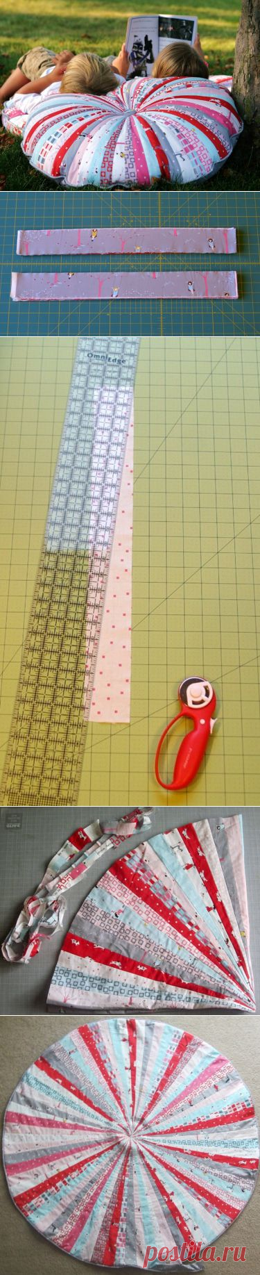 Обалденная подушка из лоскутков! Подробный МК.