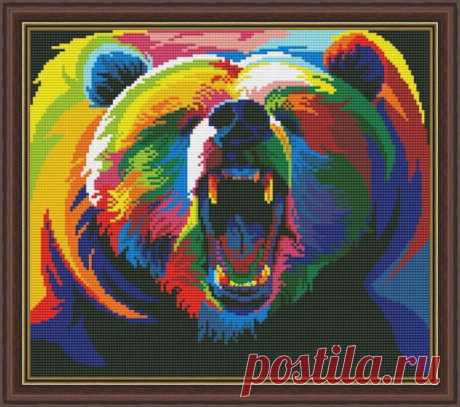 Gallery.ru / радужный Медведь - Радужное - Norsvet