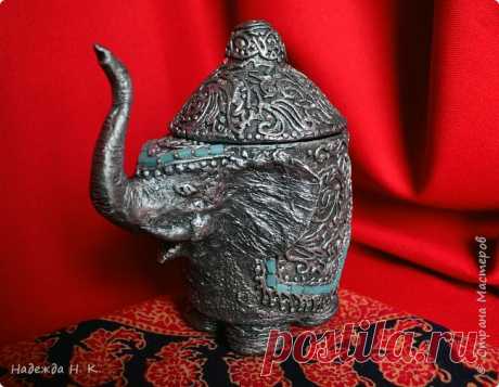Шкатулка "Слоник". Коробочка для бисера.