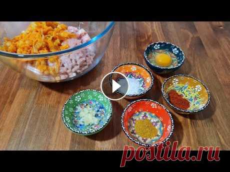 Дешевый Семейный Ужин Вот самый простой и вкусный рецепт обеда Который ищут все! ингредиенты: фарш куриный 1 кг лук 1 шт+морковь 1 шт(пассированные) яйцо 1 шт соль 1 ч л хмели-сунели ½ ч л паприка ½ ч л чеснок 3-4 зубчика манная кр...