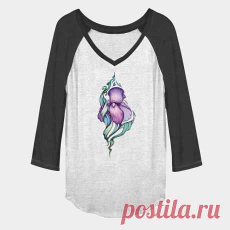 Iris Flower, Hand Drawn Illustration Baseball Tee By Yulla Design By Humans